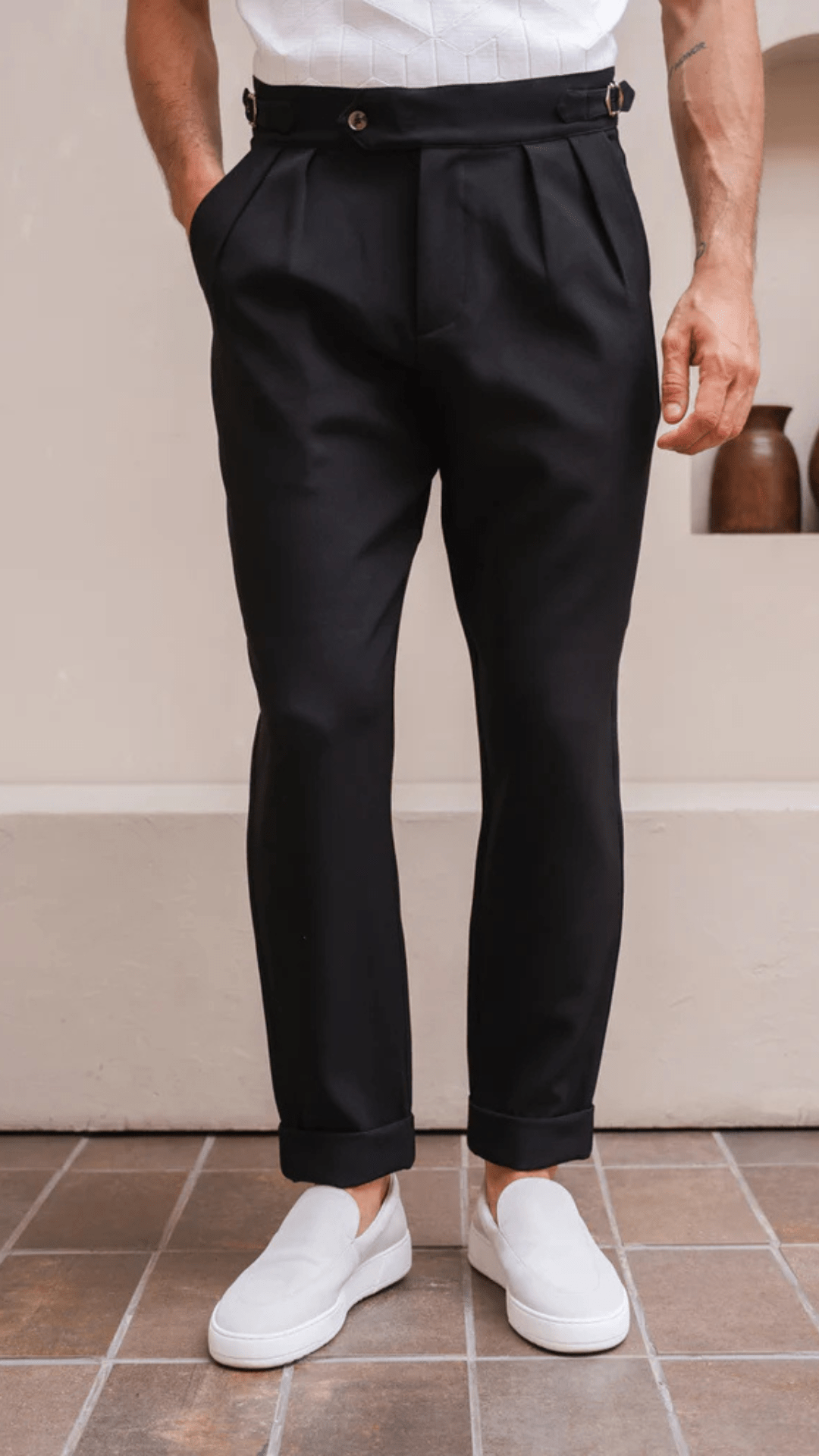 Oxford Geplooide Broek - Derada