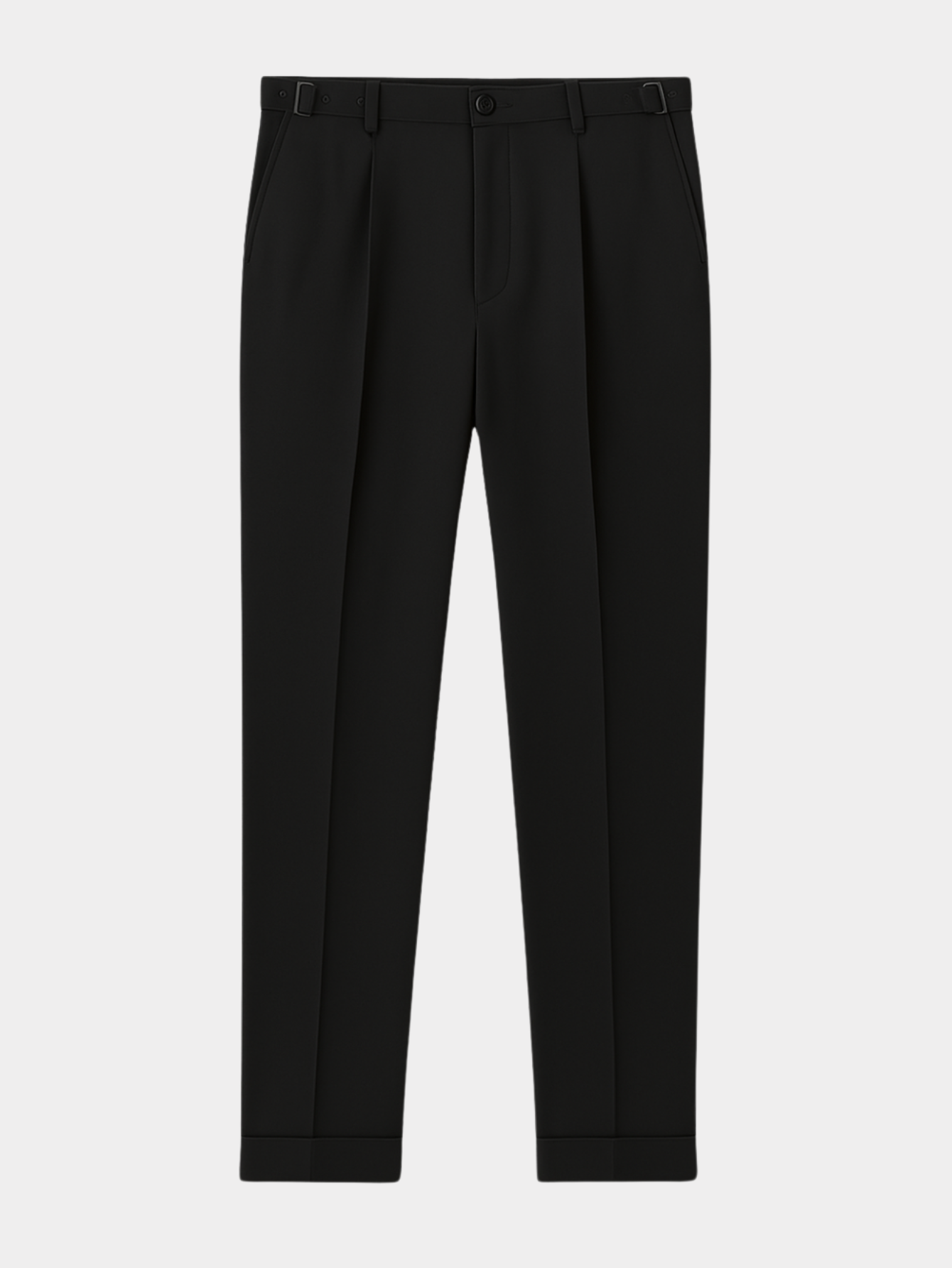 Derada | Oxford Geplooide Broek - Zwart