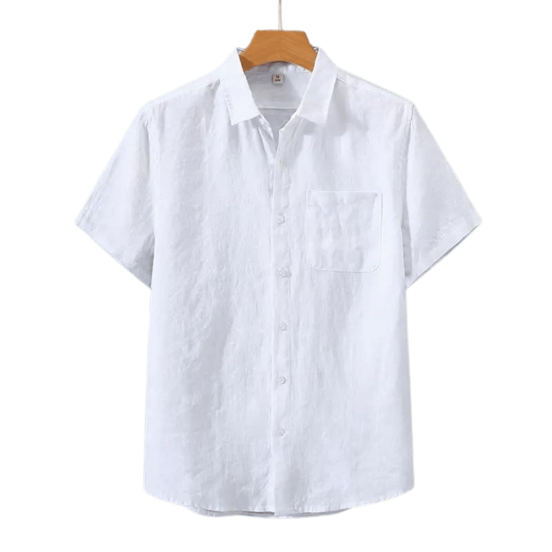 Derada | Cannes - Linnen Shirt Korte Mouw - Derada