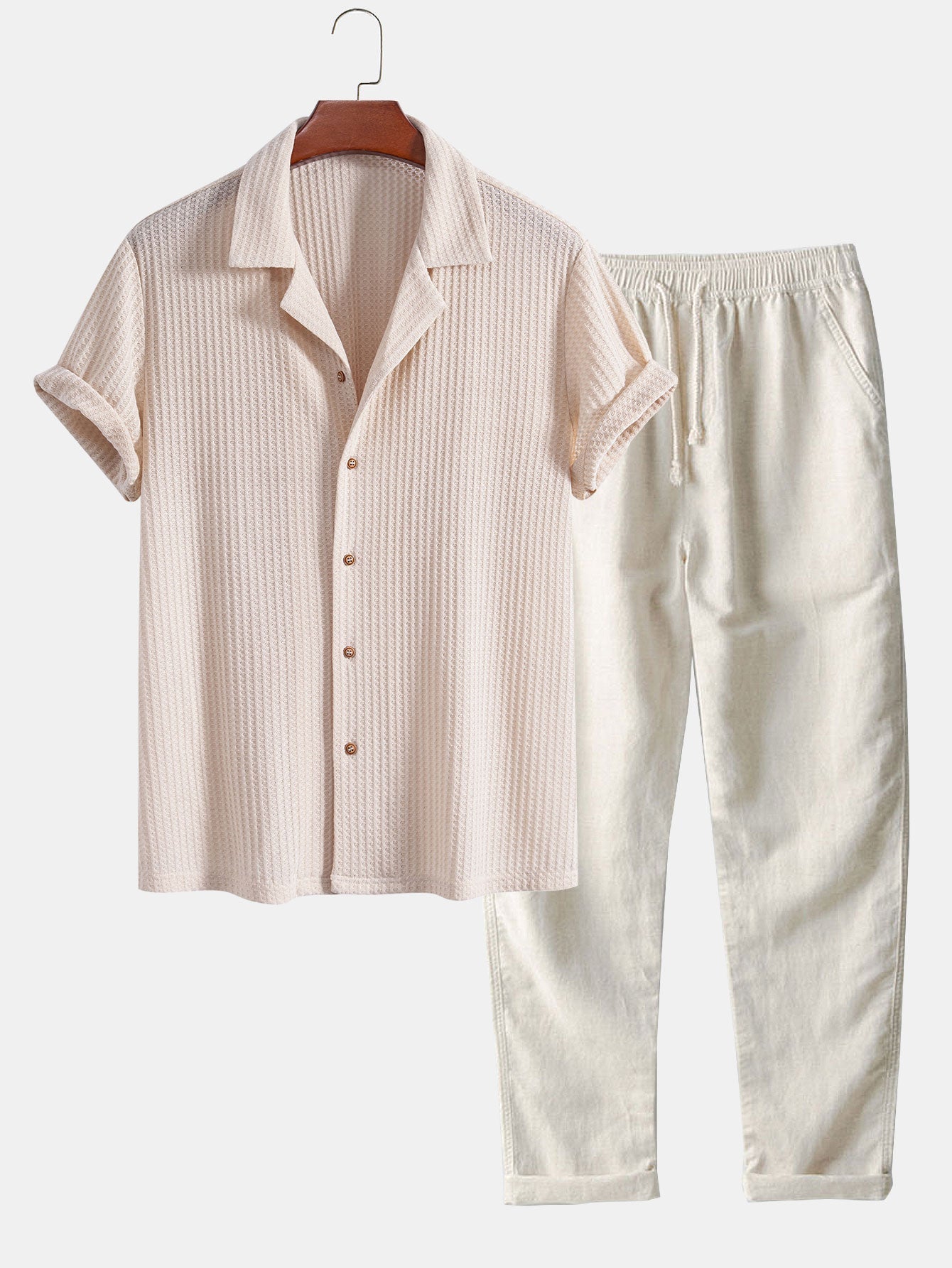 Derada | Gebreide Wafel Set - Derada Fashion