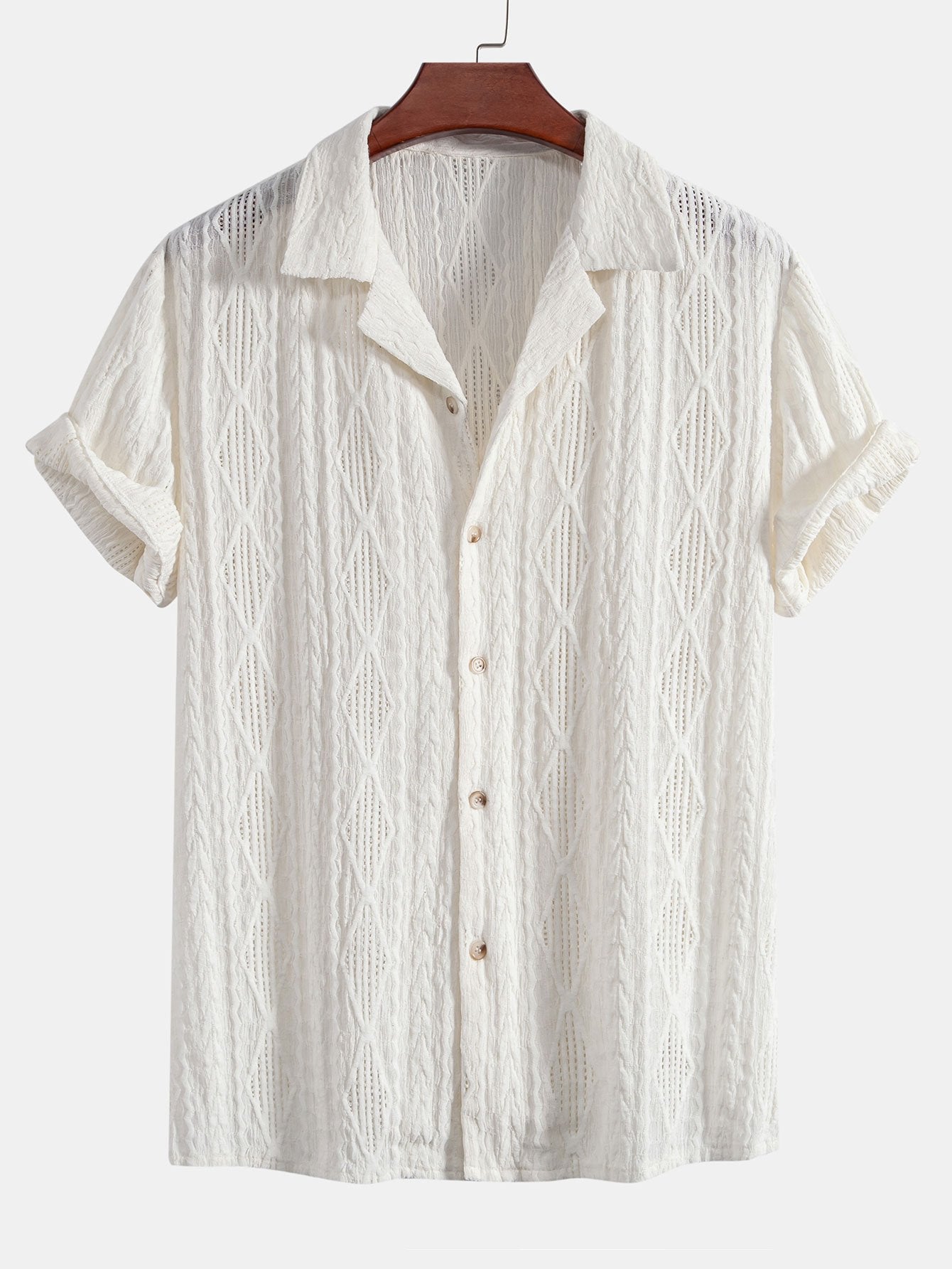Derada | Geometrisch Jacquard Cubaans Set - Derada Fashion