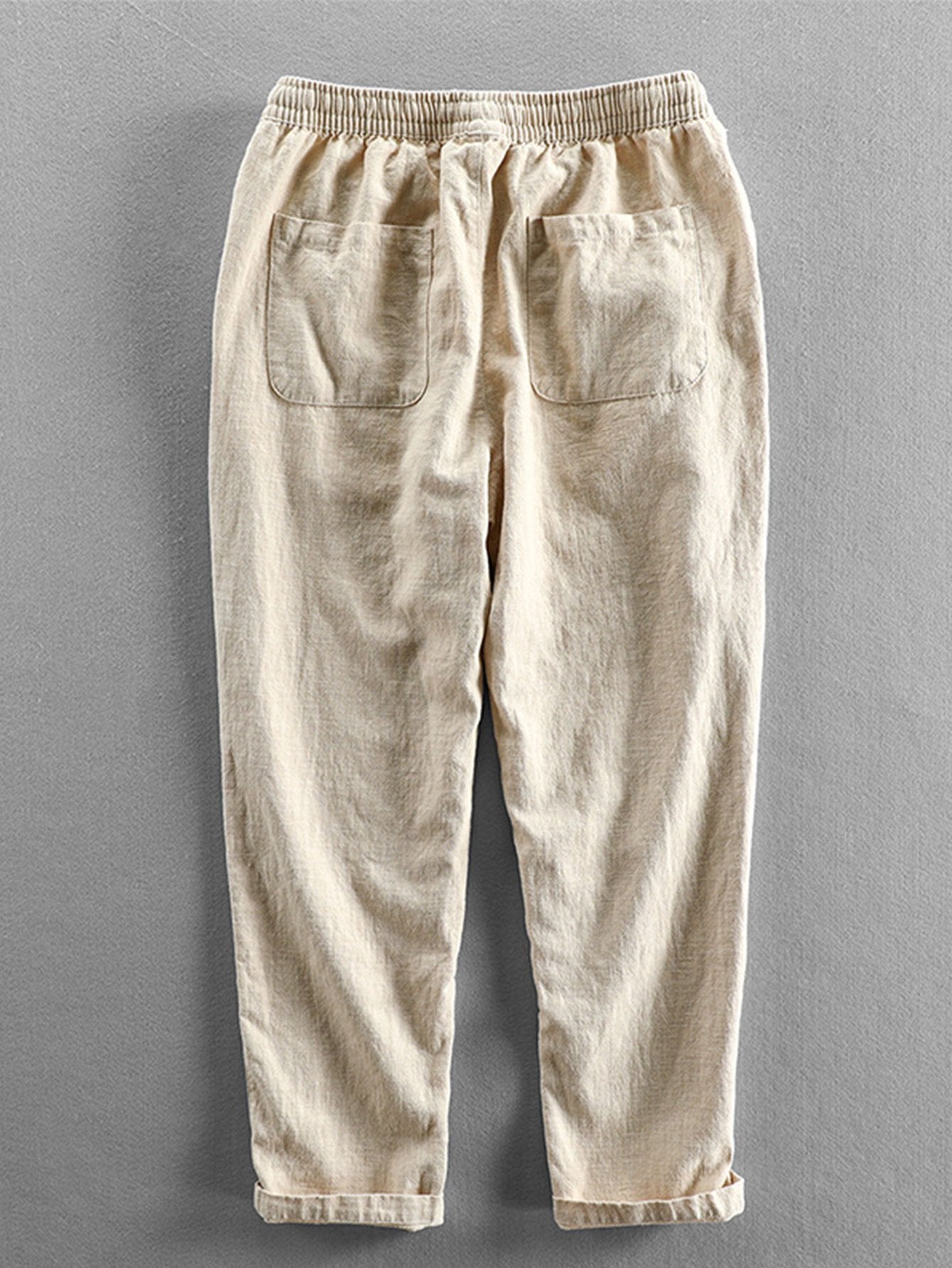 Derada | Linnen Blend Cropped Broek - Derada Fashion