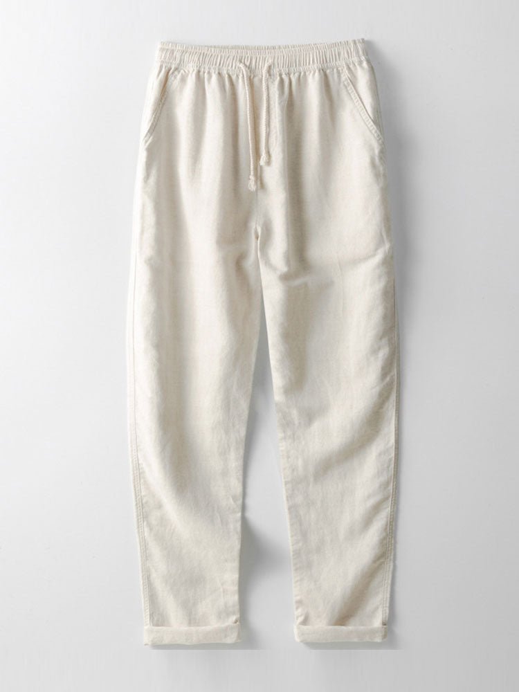 Derada | Linnen Mix Rechte Broek - Derada Fashion