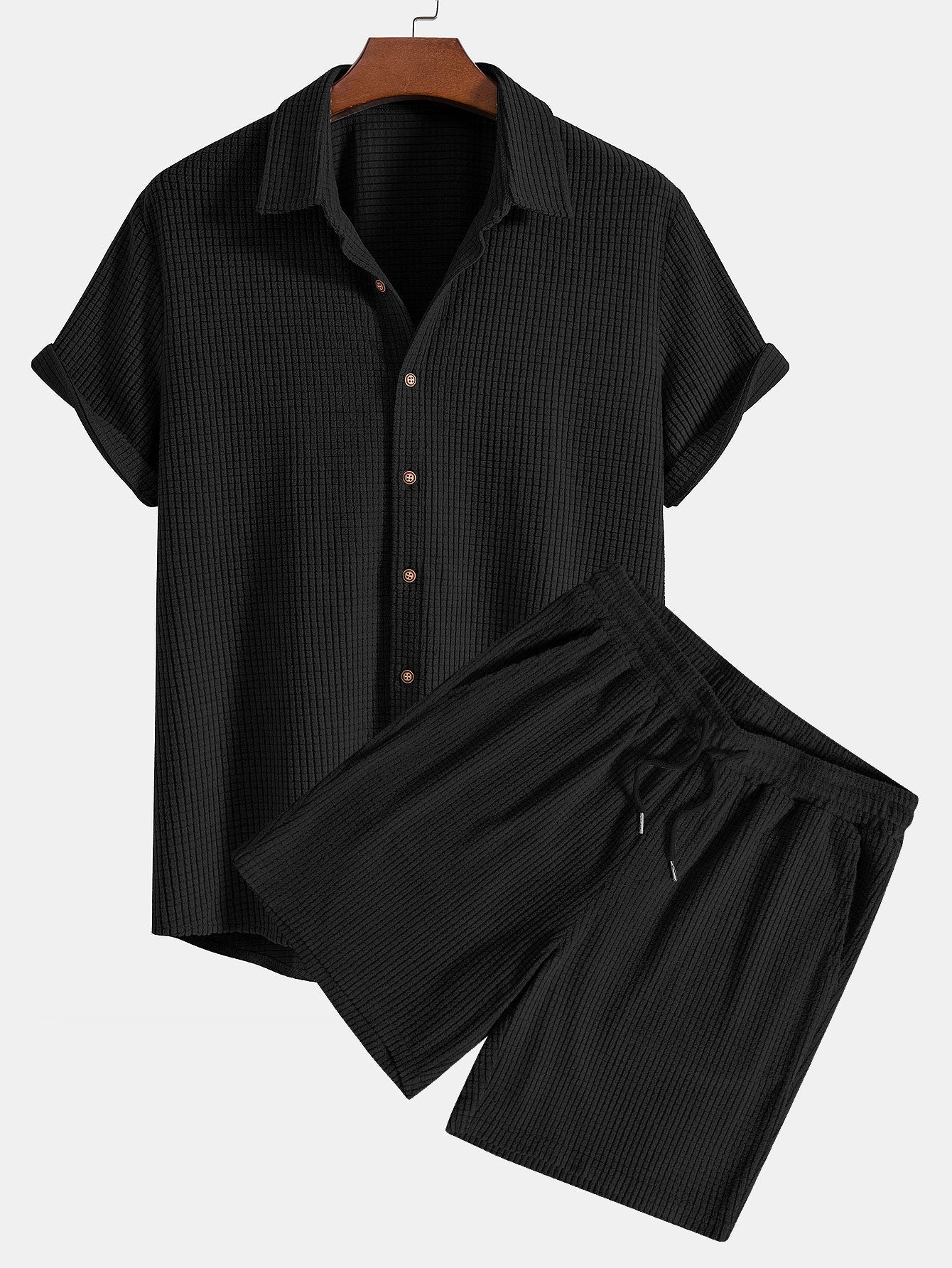 Derada | Linnen Set Wafel - Derada Fashion